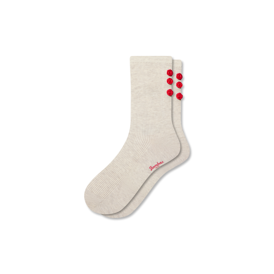 Women’s Hearts Lightweight Half Calf Socks - Cushion Shift Comfort