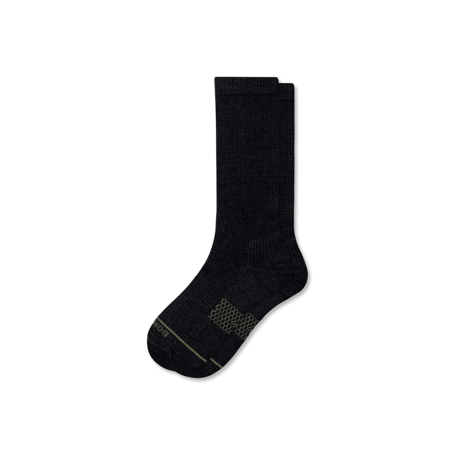 Women's Merino Wool Blend Modern Rib Calf Socks - Comfort No Show Rotation