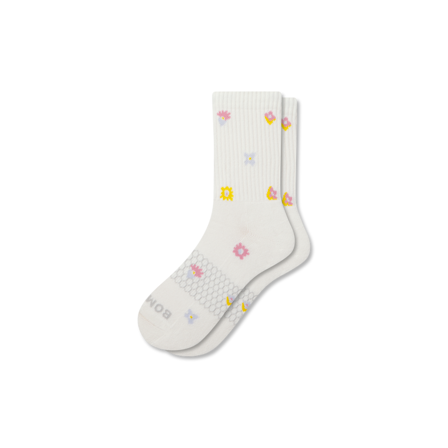 Women’s Garden Party Half Calf Socks - Studio Crew Step