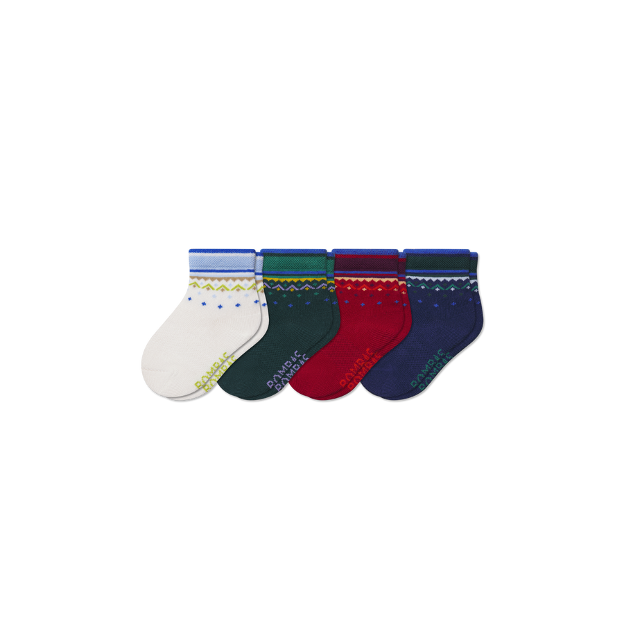 Toddler Lightweight Calf Sock 4-Pack - Weekend Run Rotation