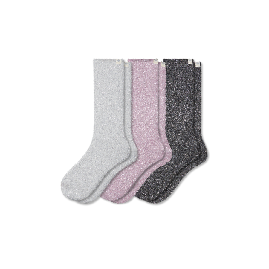 Women's Fuzzy Sock 3-Pack - Daily Hike Cushion