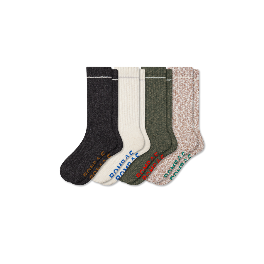 Men's Chunky Ragg Calf Sock 4-Pack - Classic Rotation