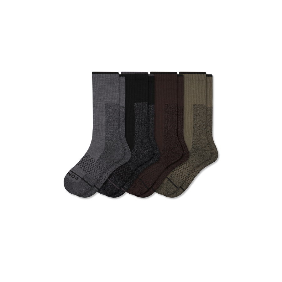 Women's Ultra Strong Merino Blend Calf Sock 4-Pack - Active Run Fit