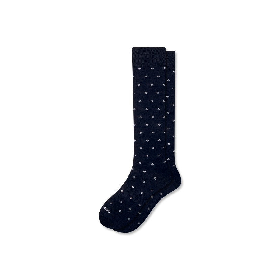 Men's Dress Over the Calf Socks - Soft Weekend Move