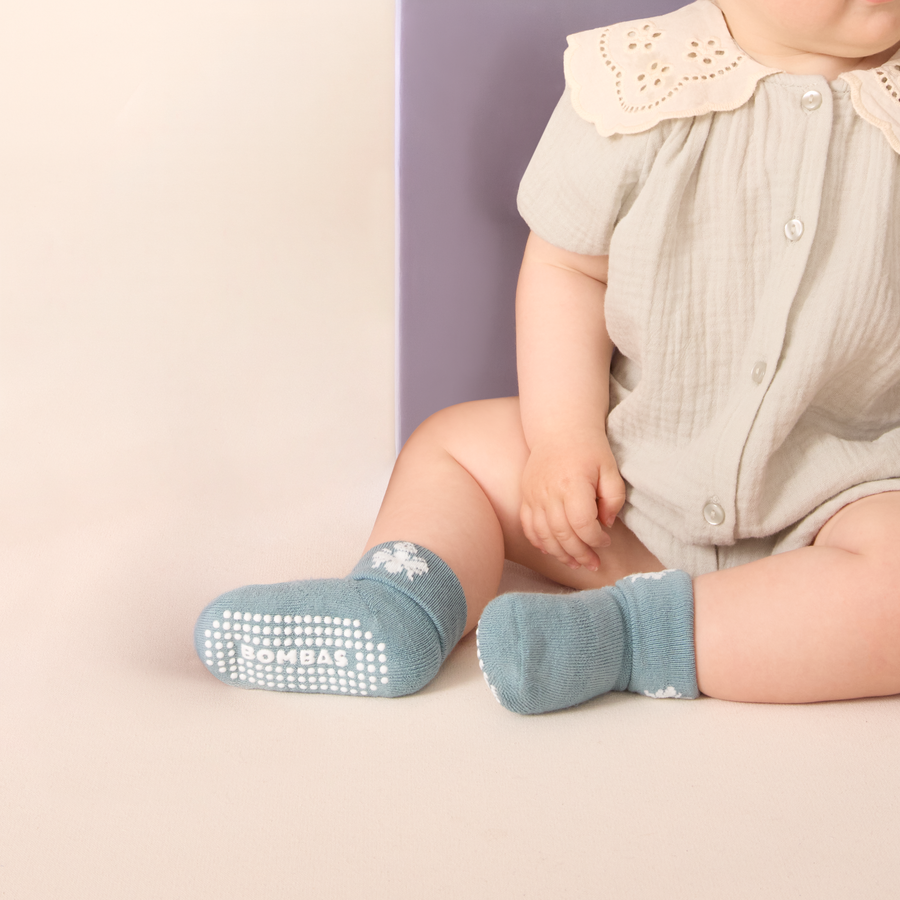 Baby Gripper Sock 4-Pack (6-12 Months) - Run Low Cut Support