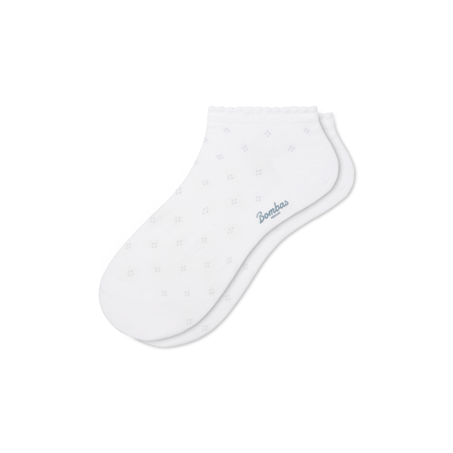 Women’s Scallop Lightweight Ankle Socks - Run Shift Fit