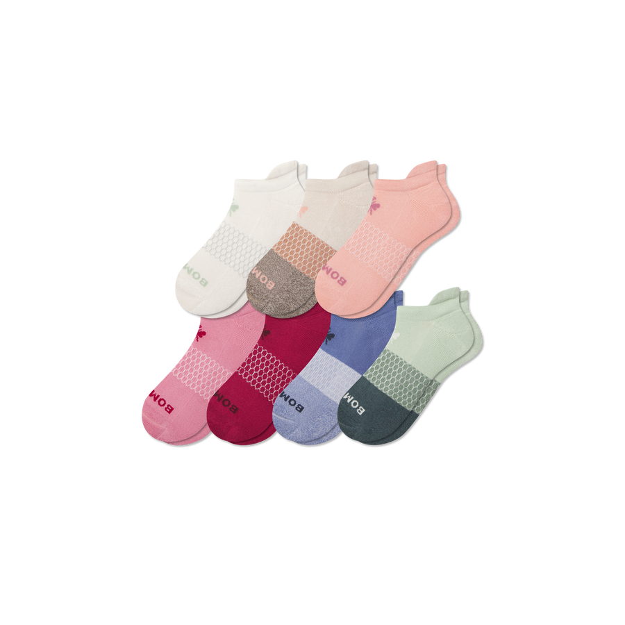 Women's Week of Bombas Ankle Sock 7-Pack - Breathable Low Cut Step
