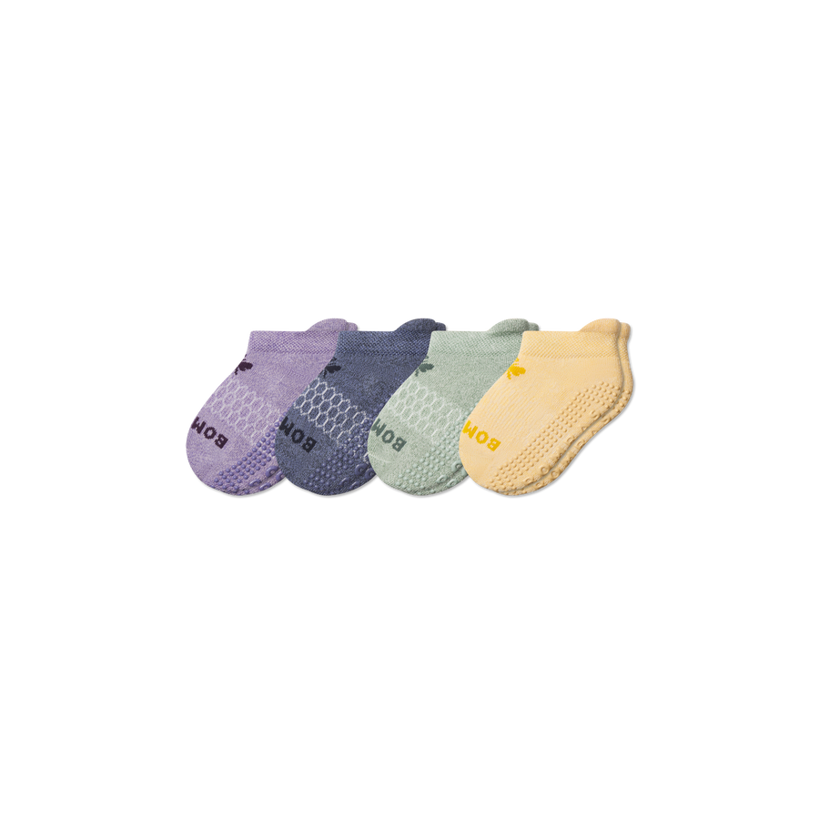 Toddler Marl Gripper Ankle Sock 4-Pack - Everyday Lounge Rotation