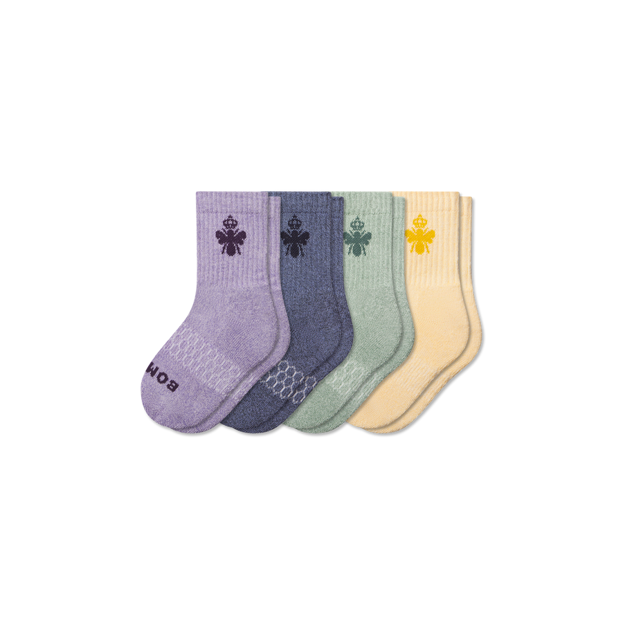 Junior Marl Calf Sock 4-Pack - Cozy Ankle Comfort