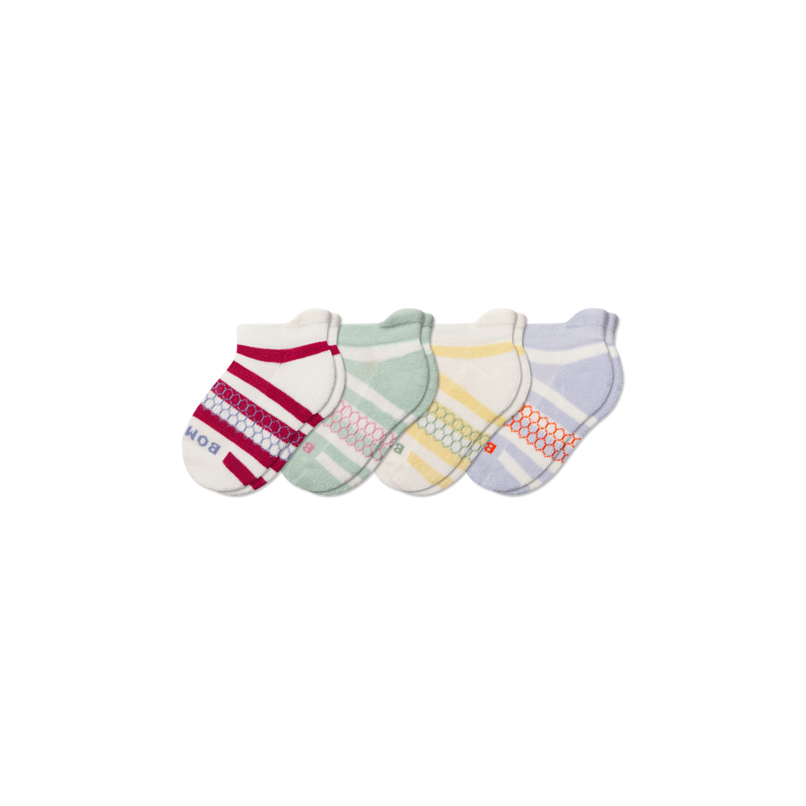 Junior Stripes Ankle Sock 4-Pack - Easy Everyday Fit