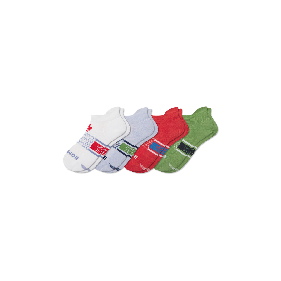 Youth All Sport Ankle Sock 4-Pack - Outdoor Court Pair