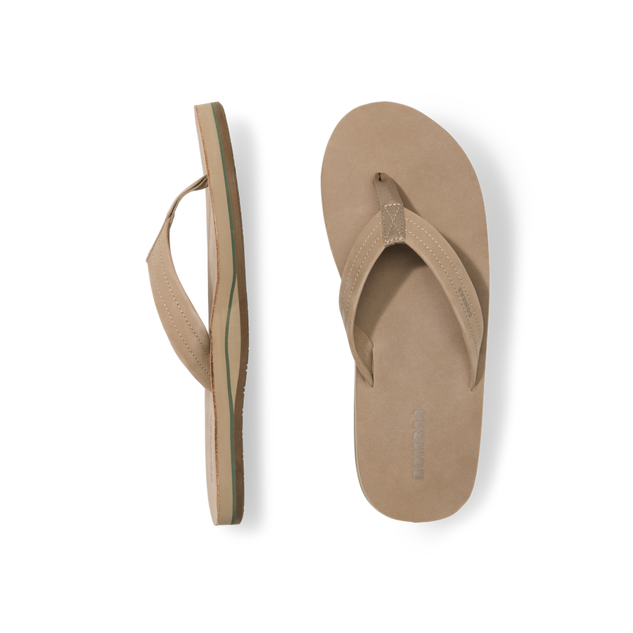 Men's Sunrise Leather Flip Flop - Travel Cabin Ease