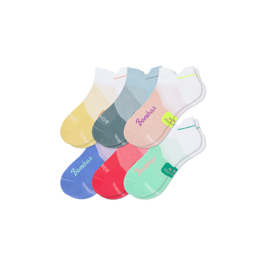 Women's Run Ankle Sock 6-Pack - Smooth Home Rotation