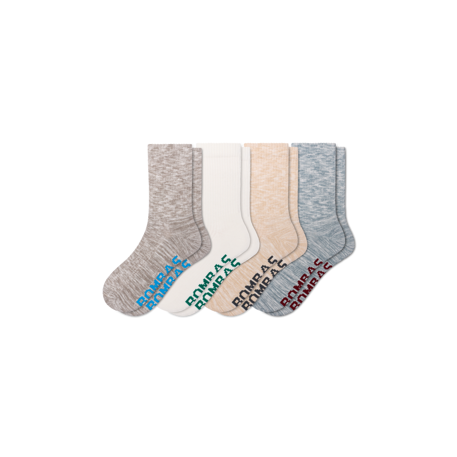 Men's Summer Ragg Half Calf Sock 4-Pack - Active Low Cut Comfort