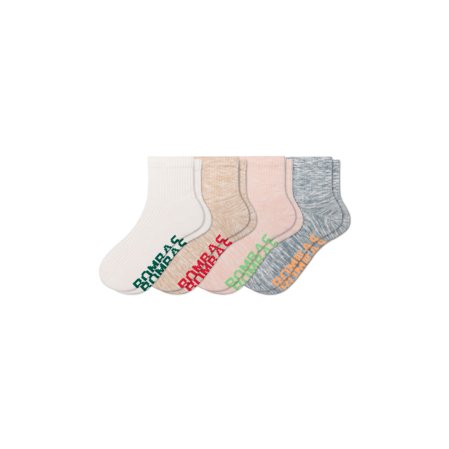 Women's Summer Ragg Quarter Sock 4-Pack - Light Low Cut Pair