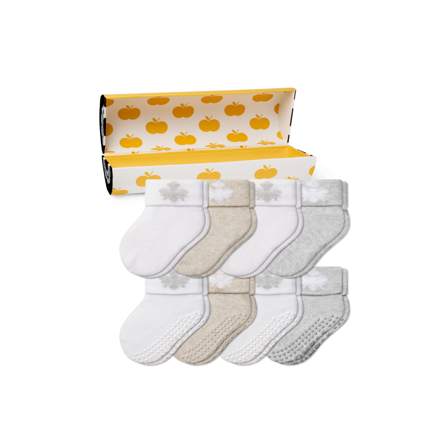 Baby's First Year Sock 8-Pack Gift Box - Utility Carry Pack