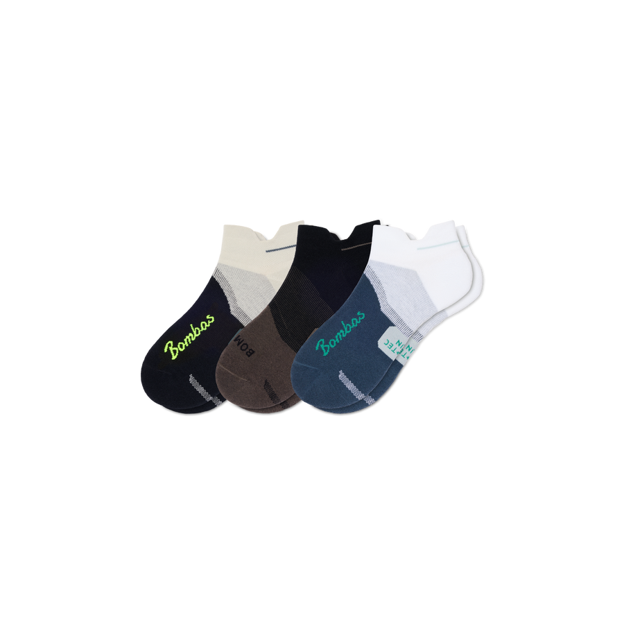 Men's Run Ankle Sock 3-Pack - Active Travel Comfort