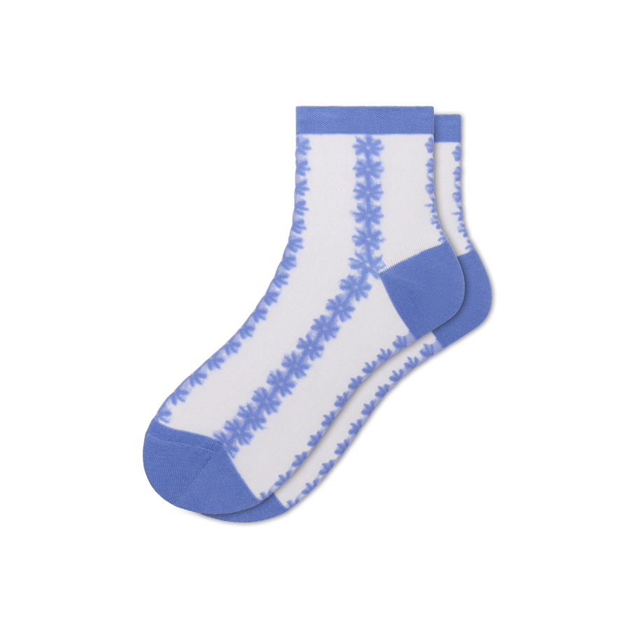 Women’s Sheer Quarter Socks - Studio Ankle Step