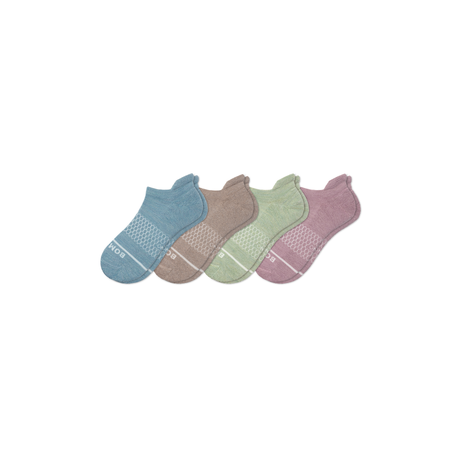 Women's Merino Wool Blend Ankle Sock 4-Pack - Studio Low Cut Support