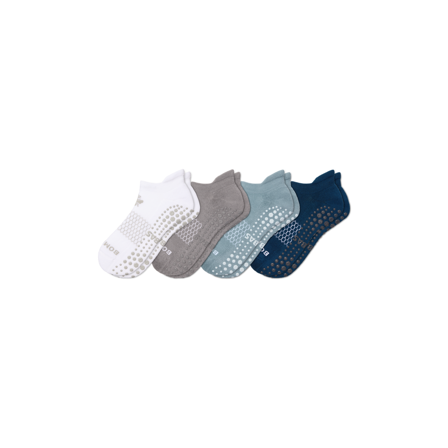 Men's Gripper Ankle Sock 4-Pack - Outdoor Low Cut Comfort