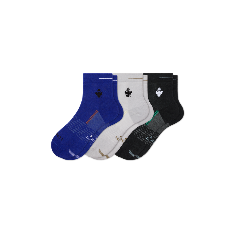 Men's Run Quarter Sock 3-Pack - Fresh Weekend Support