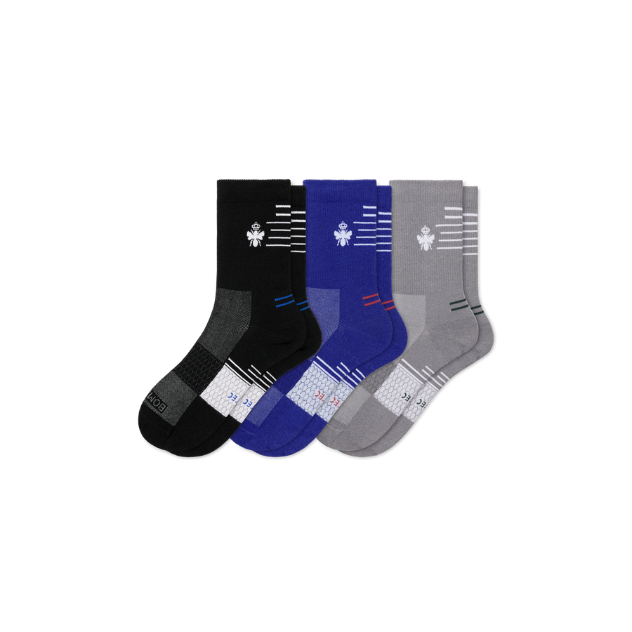 Men's UltraLite Sport Half Calf Sock 3-Pack - Daily Low Cut Step