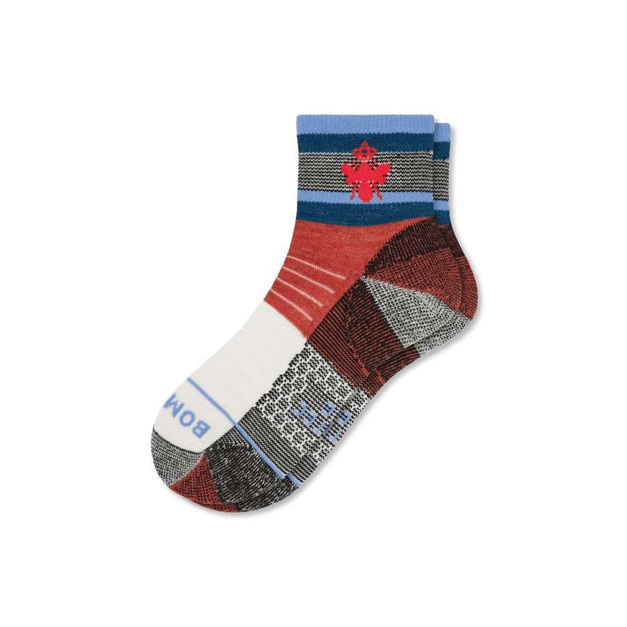 Cotopaxi x Bombas Merino Wool Blend Hiking Quarter Socks - Run Ankle Support