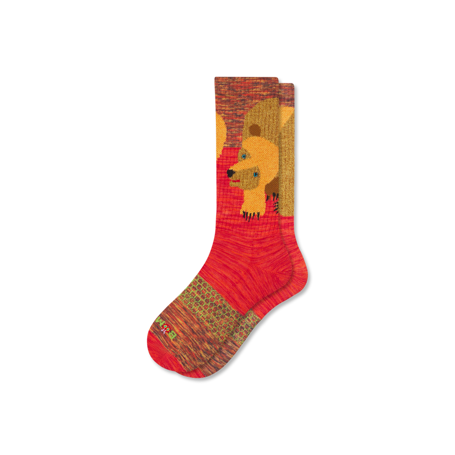 Eric Carle Big Brown Bear Calf Socks - Outdoor No Show Support