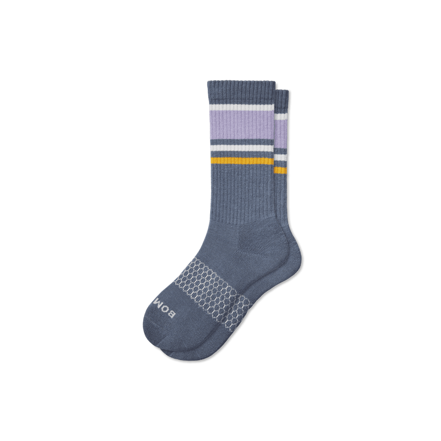 Men's Stripes Calf Socks - Daily Office Pair