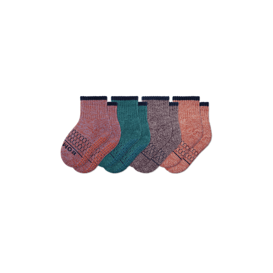 Toddler Merino Wool Blend Calf Sock 4-Pack - Comfort Low Cut Move