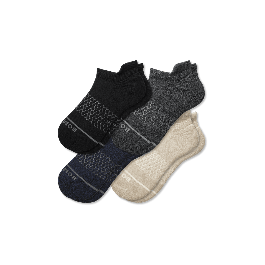 Men's Merino Wool Blend Ankle Sock 4-Pack - Cozy Studio Rotation