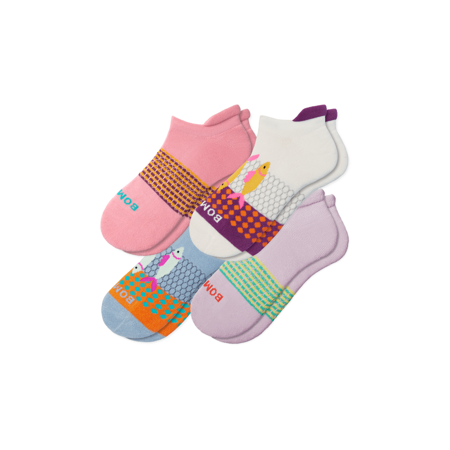 Women's Aquatic Ankle Sock 4-Pack - Studio School Rotation