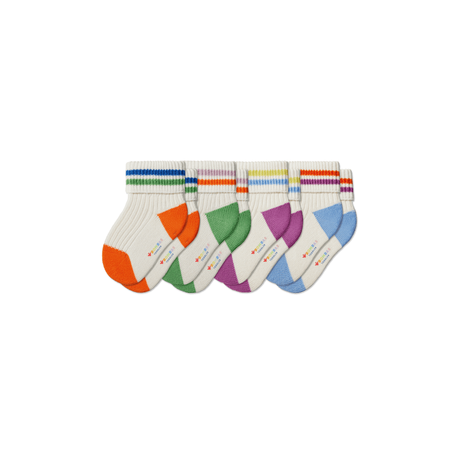 Toddler Pride Calf Sock 4-Pack - Easy Crew Step