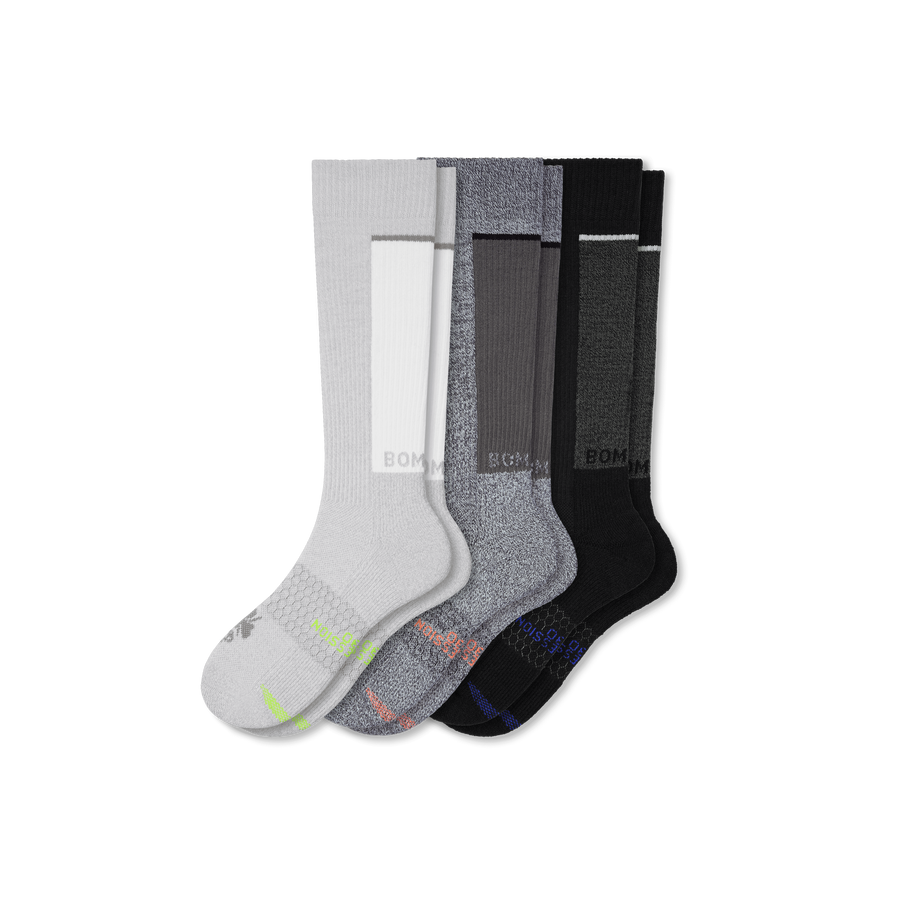 Women's Performance Compression Knee High Sock 3-Pack (20-30mmHg) - Motion Workout Support