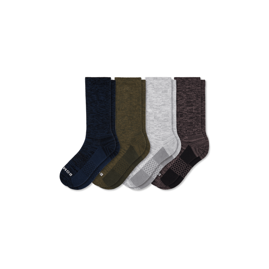 Men’s Two Tone Calf Sock 4-Pack - Breathable Rotation