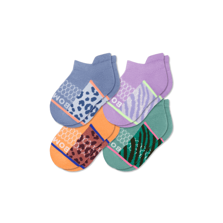 Toddler Wild Wear Ankle Sock 4-Pack - Soft Run Step