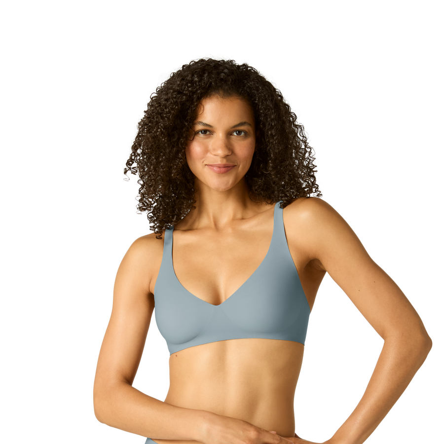 Women's No Show Plunge Bralette - Modern Support Layer