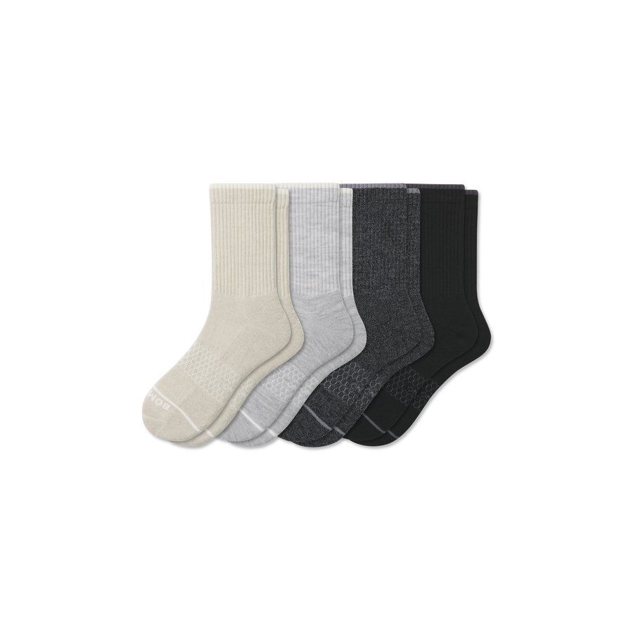 Men's Merino Wool Blend Half Calf Sock 4-Pack - Modern Crew Rotation