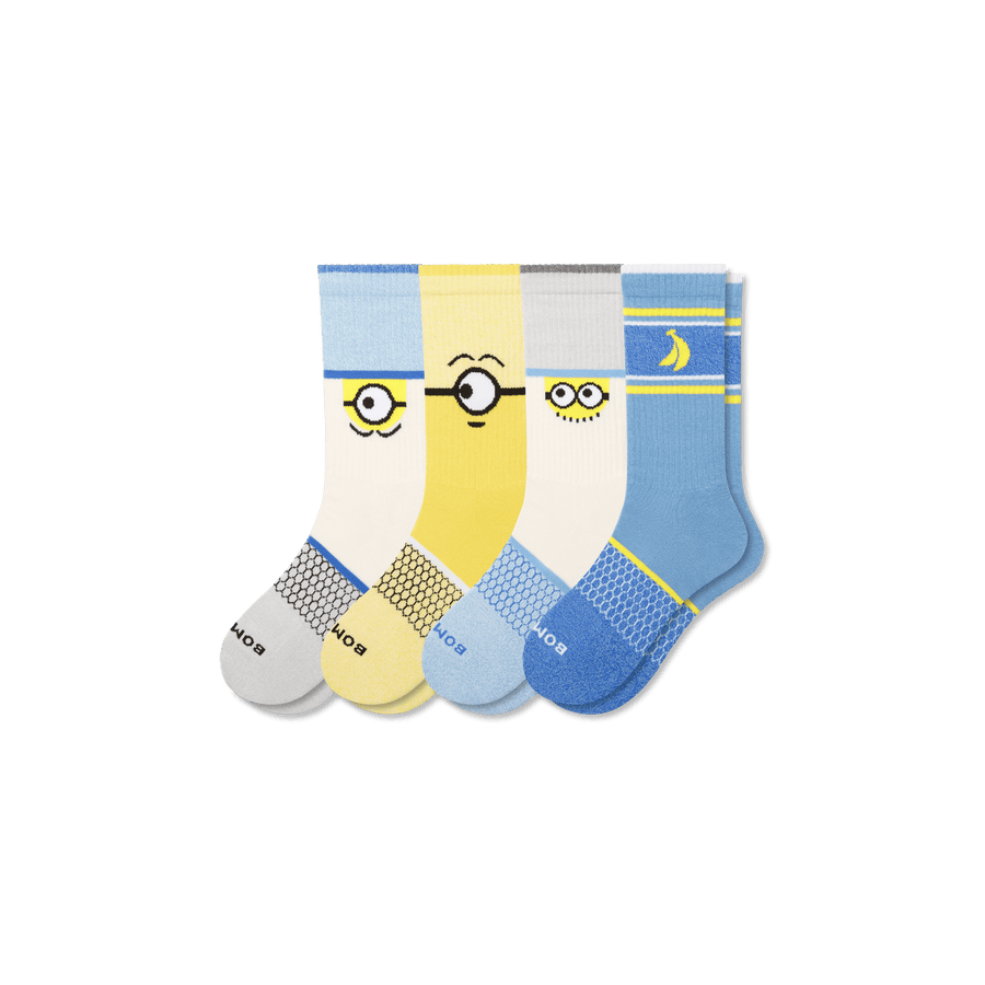 Minions Calf Sock 4-Pack - Weekend Ankle Comfort