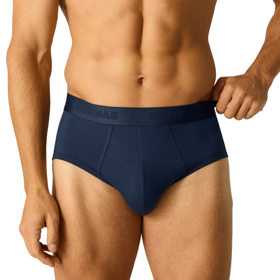 Men's Cotton Modal Blend Flyless Brief - Modal Comfort Wear