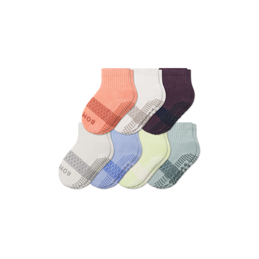 Toddler Week of Bombas Gripper Calf Sock 7-Pack - Comfort Office Wear