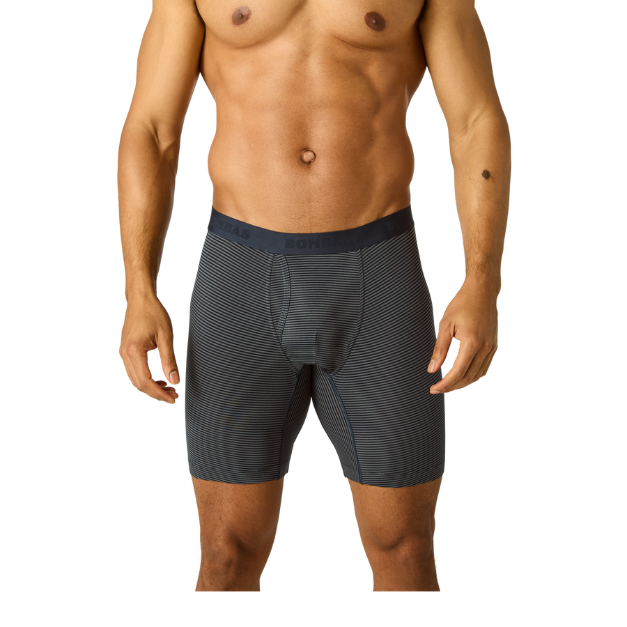 Men's Cotton Modal Blend Long Boxer Brief 8" - Classic Soft Layer