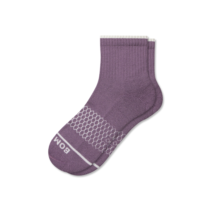 Women's Merino Wool Blend Quarter Socks - Classic Court Wear