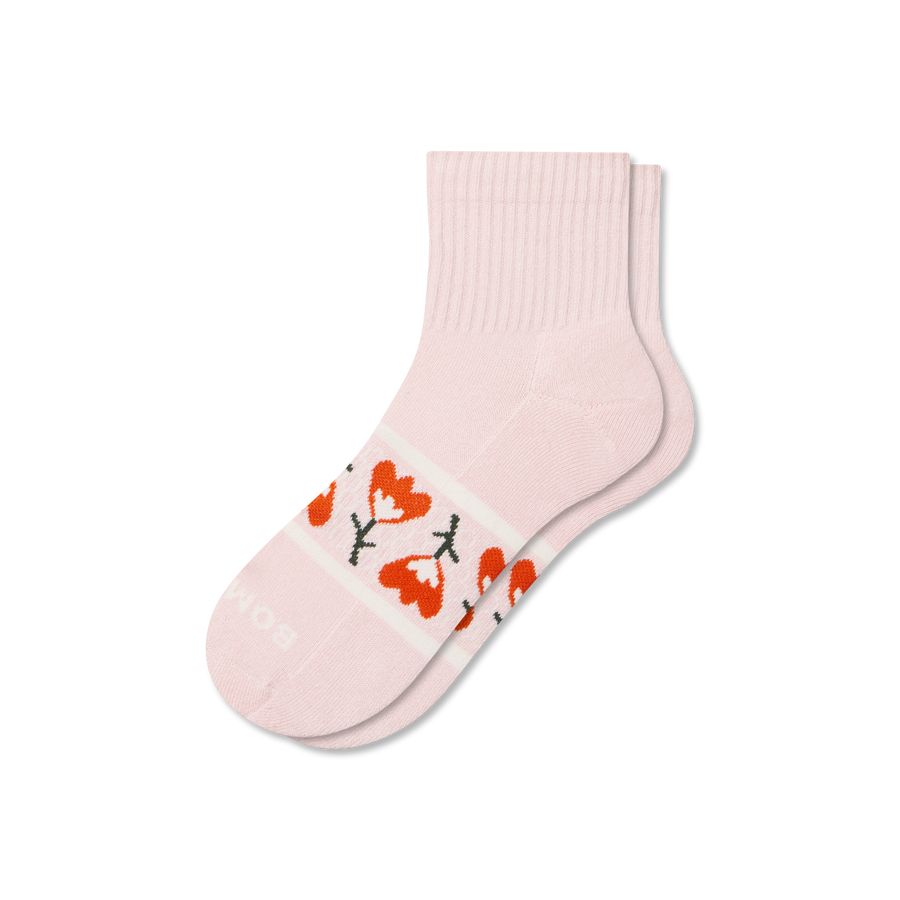 Women's Garden Party Quarter Socks - Light Support