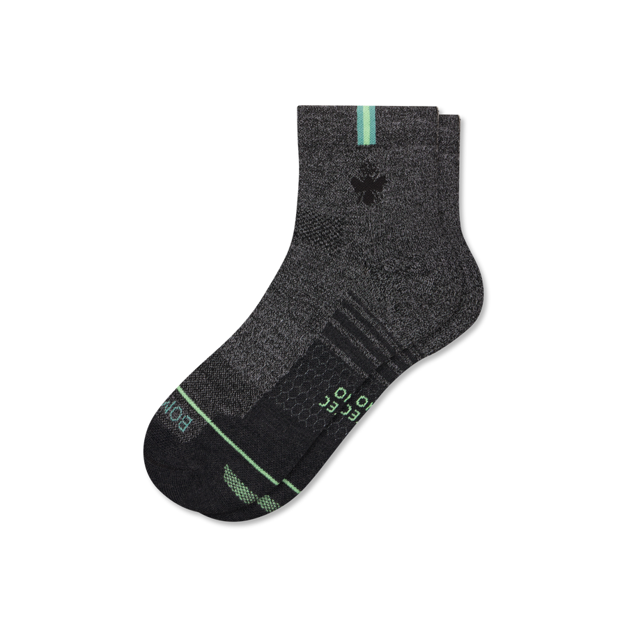 Women's Merino Wool Blend Run Quarter Socks - Breathable Hike Cushion