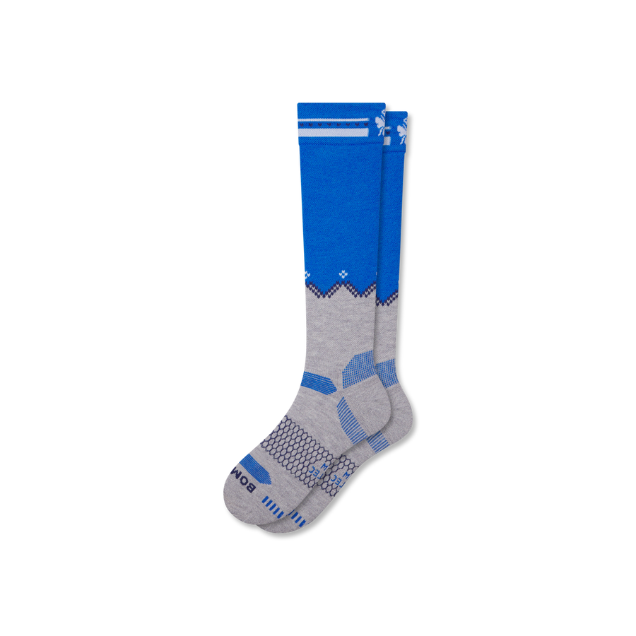 Men's Full-Cushion Merino Wool Blend Ski & Snowboard Socks - Smooth Trail Support