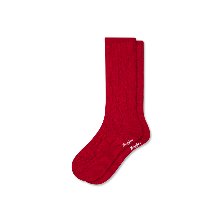 Women's Pointelle Calf Socks - Light Court Rotation