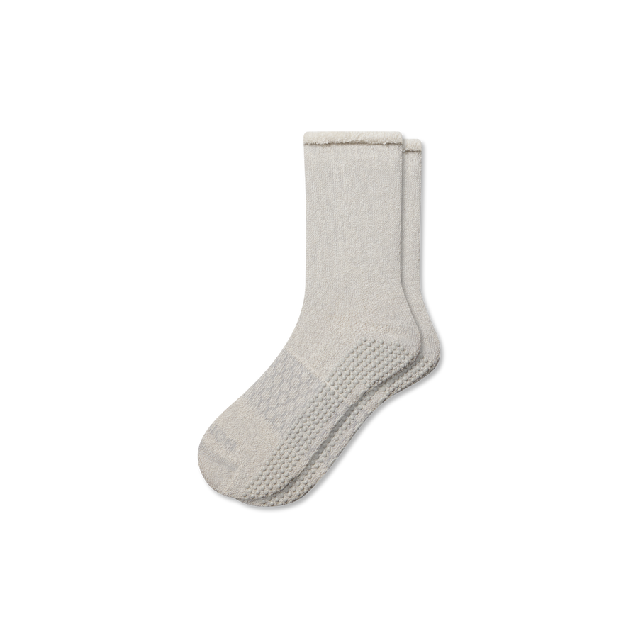 Men’s Roll-Top Merino Blend Gripper House Sock - Everyday No Show Rotation