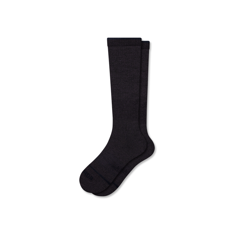 Women's Merino Wool Blend Everyday Compression Knee High Socks (15-20mmHg) - Daily Warmup Control