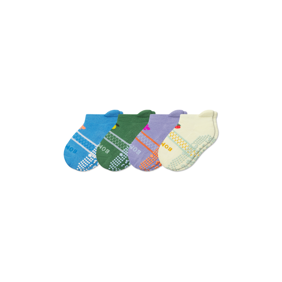 Toddler Garden Party Ankle Sock 4-Pack - Smooth School Pair